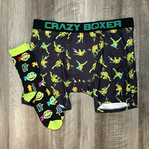 Teenage Mutant Ninja Turtles Boxer Brief and Sock Combo Set - XL - Picture 1 of 6